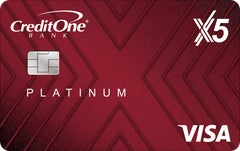 Image of Credit One Bank&reg; Platinum X5 Visa&reg;