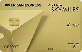 Gold Delta SkyMiles card
