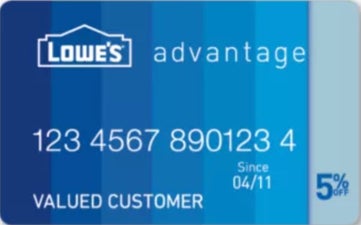 Lowe's Advantage Card