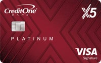 Credit One Bank® Platinum X5 Visa Signature® image